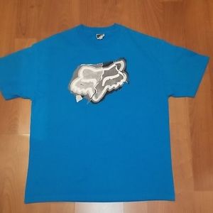 Fox mens tshirt Xl blue